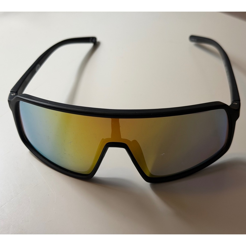 Body Glove BGSPT Sport Shield Performance Sunglasses Matte Black BGSPT Wrap EUC
